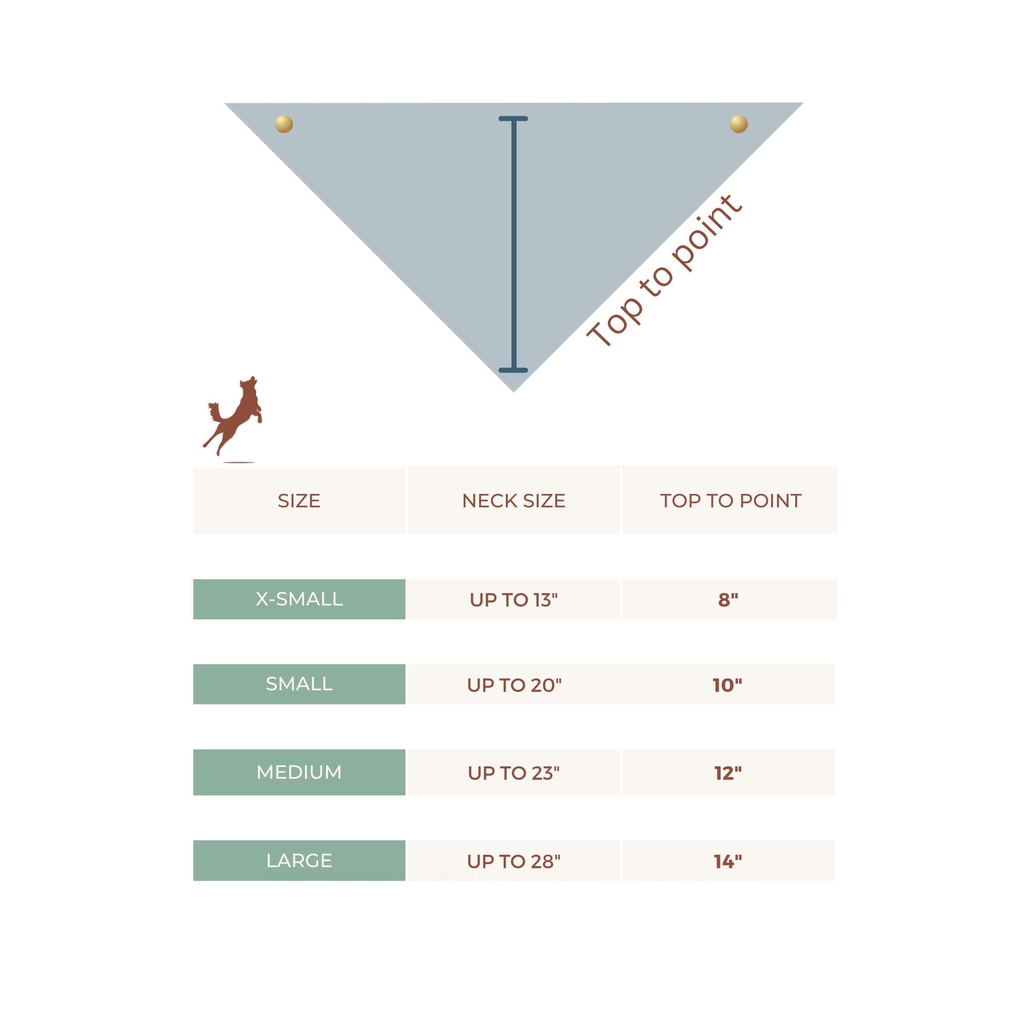 dog bandana size guide for vivid canine