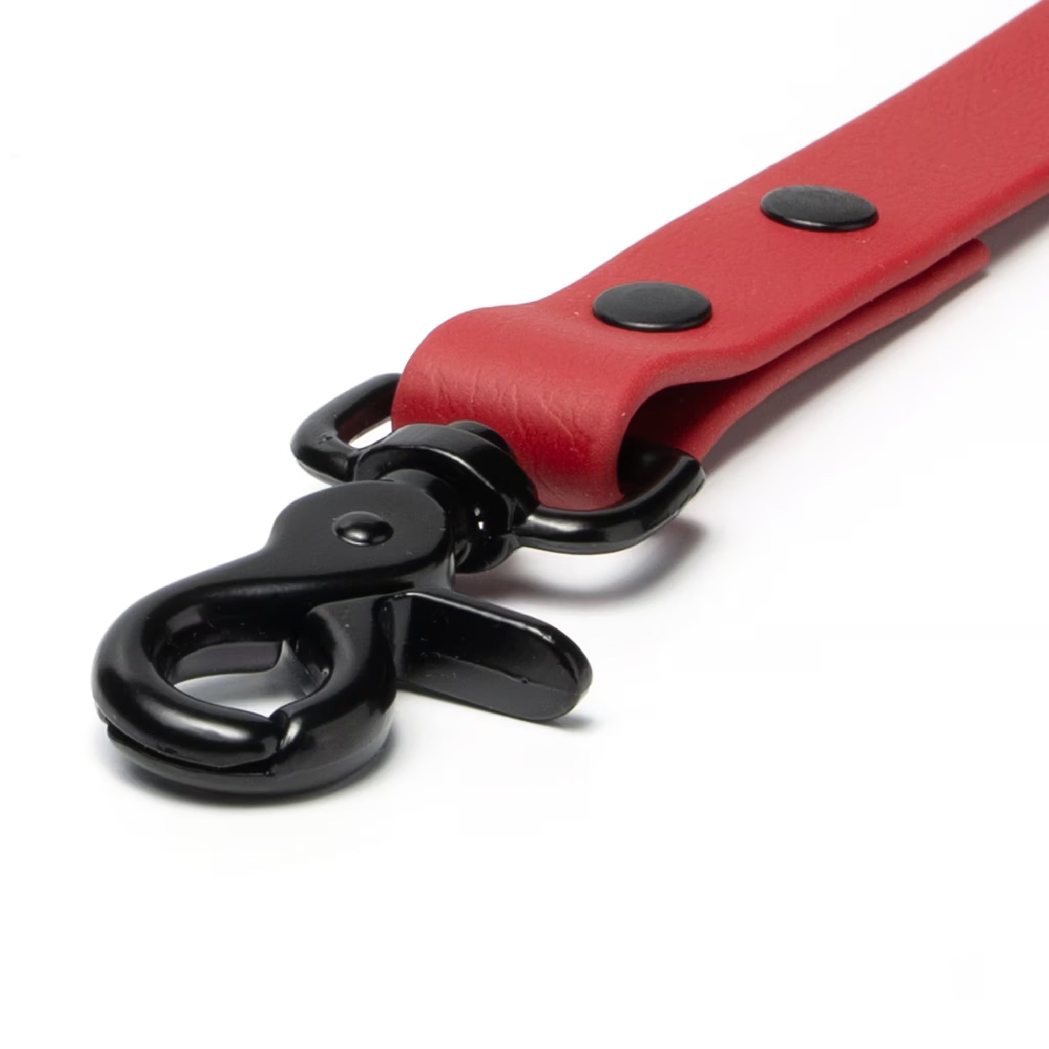 matte black trigger snap close up