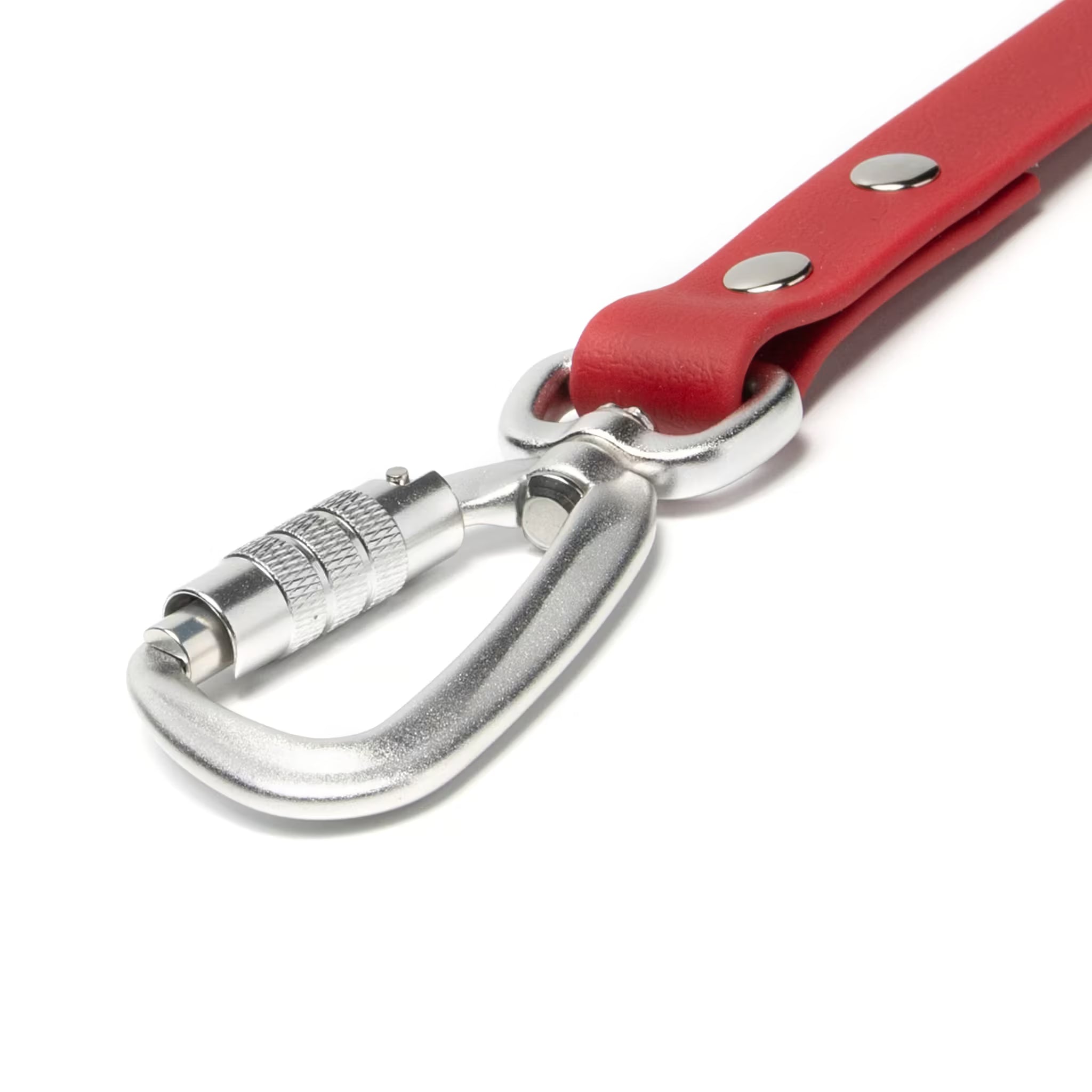aluminum carabiner close up