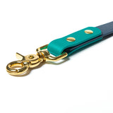 teal and deep sea blue couple hardware in solid brass