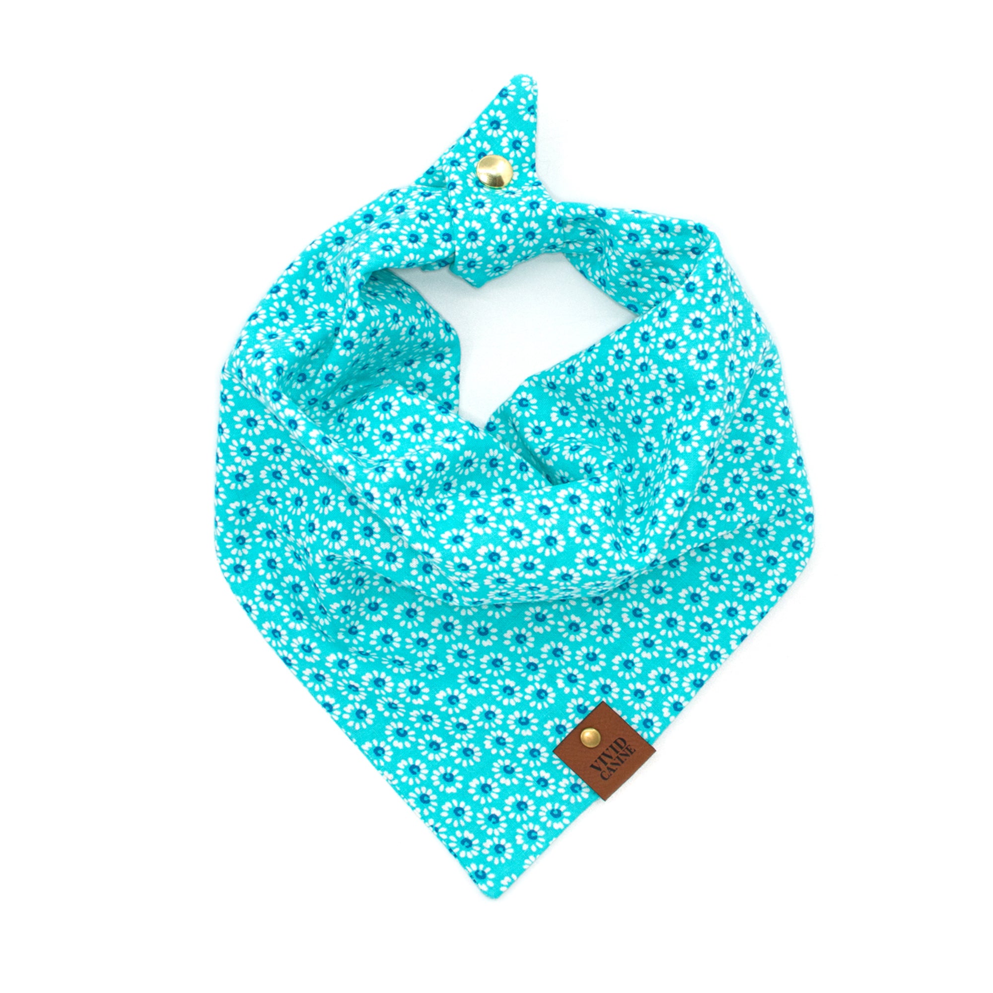 Teal dog bandana sale