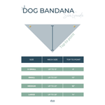 Dog Bandana Size Guide Infographic
