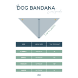 Dog Bandana Size Guide Infographic