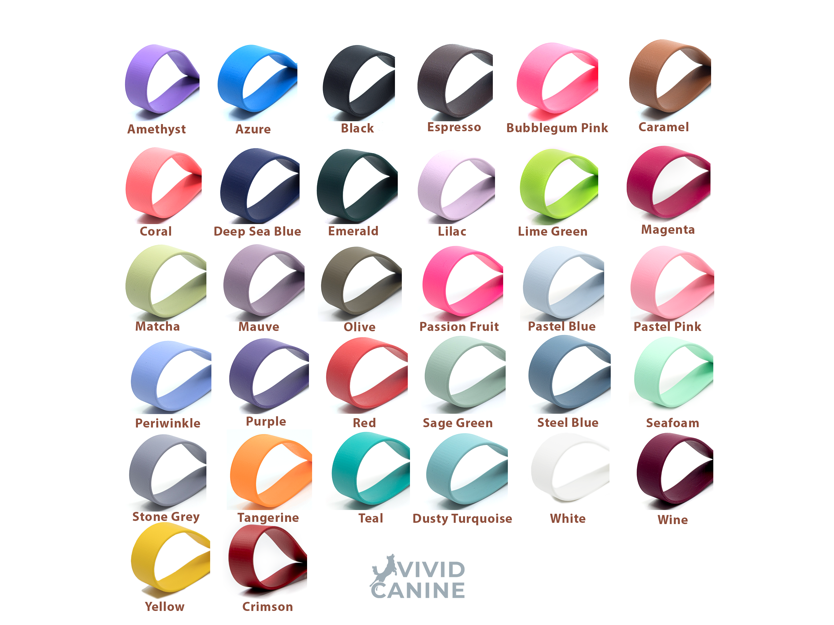 BioThane color chart