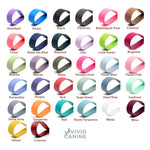 BioThane waterproof dog collar and leash color chart - available colors and options - Vivid Canine