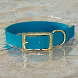 BioThane® Waterproof Buckle Dog Collar - Ocean Blue