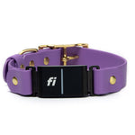 Waterproof BioThane FI collar in amethyst