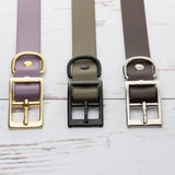 BioThane® Waterproof Buckle Dog Collar - Stone Grey