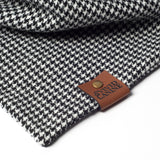 Dog Bandana - Black Houndstooth