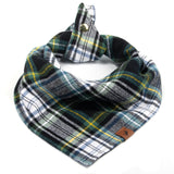 Dog Bandana - Kelly Tartan Plaid