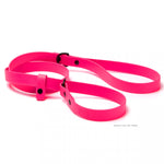 Close-up of BioThane slip leash showing durable construction and hardware detail