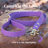 BioThane® Waterproof Buckle Dog Collar - Amethyst