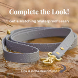 BioThane® Waterproof Buckle Dog Collar - Stone Grey