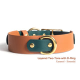 BioThane® Layered Two Tone Buckle Collar - 1" & 1.5"