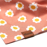 Dog Bandana - Coral Floral Daisies