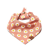 Dog Bandana - Coral Floral Daisies