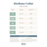 biothane collar size guide