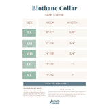 biothane collar size guide
