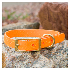 BioThane® Waterproof Buckle Dog Collar - Tangerine