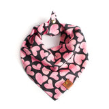 Dog Bandana - Twisted Pink Hearts